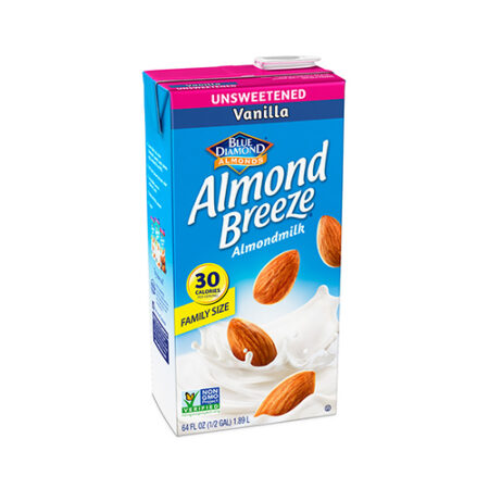 Blue Diamond Kosher Almond Breeze Almondmilk Unsweetened Vanilla 64 Fl Oz