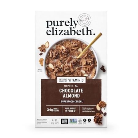 Purely Elizabeth Superfood Cereal Gluten Free Chocolate Almond 11 Oz.