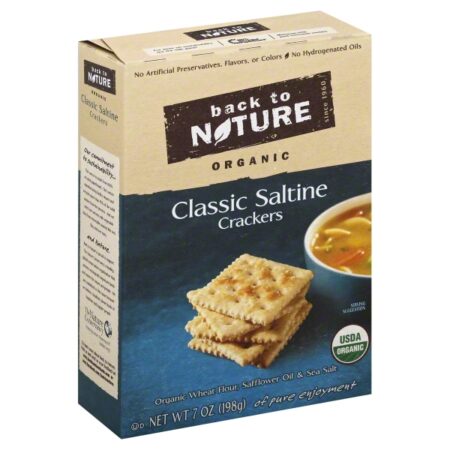 Back To Nature Organic Classic Crackers Saltine 7 Oz