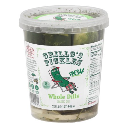 Grillo S Pickles Premium Fresh Whole Dills Pickles