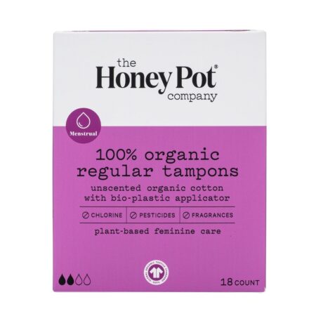 The Honeypot Company 100% Organic Regular Tampons