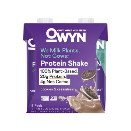 Owyn Plant-Based Protein Shake Cookies And Creamless 12 Fl Oz