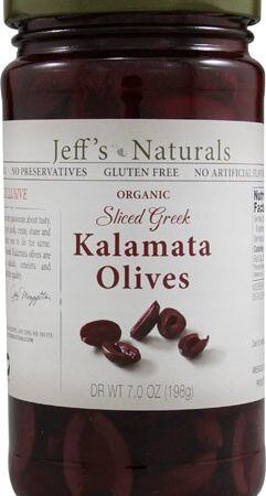 Jeff's Olive Kalamata Slc 7 Oz Organic