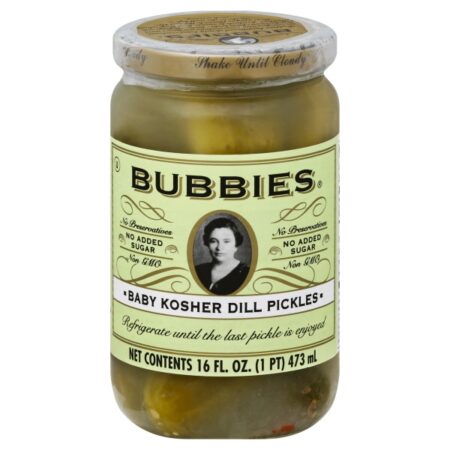 Bubbies Kosher Dill Pickles 16 Fl Oz