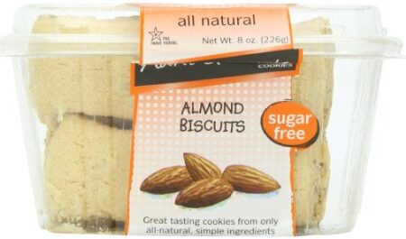 Aunt Gussie's Sugar Free Almond Biscuits 8 Oz Tubs