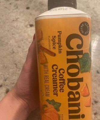 Chobani Pumpkin Spice Coffee Creamer 24 Fl Oz