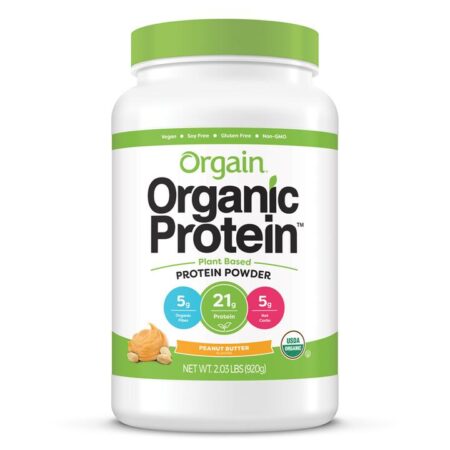 Orgain Organic Protein Powder Peanut Butter 2.03 Lbs