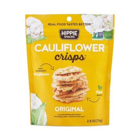 Hippie Snacks Cauliflower Crisps Original 2.5 Oz