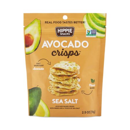 Hippie Snacks Avocado Crisps Sea Salt 2.5 Oz