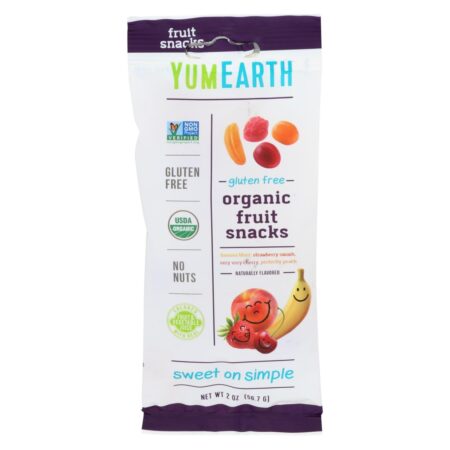 Yummy Earth Organic 4 Flavor Fruit Snack 2 Oz