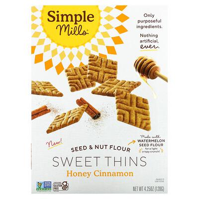 Simple Mills Seed & Nut Flour Sweet Thins Honey Cinnamon 4.25 Oz.