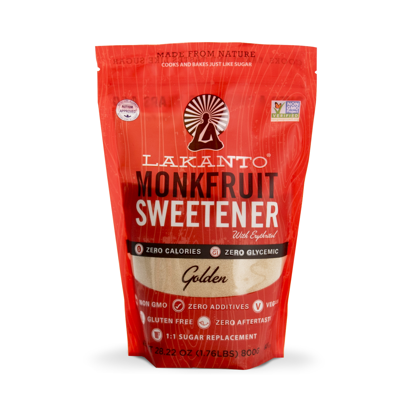 Lakanto Monkfruit Sweetener with Erythritol Golden 28.22 oz.