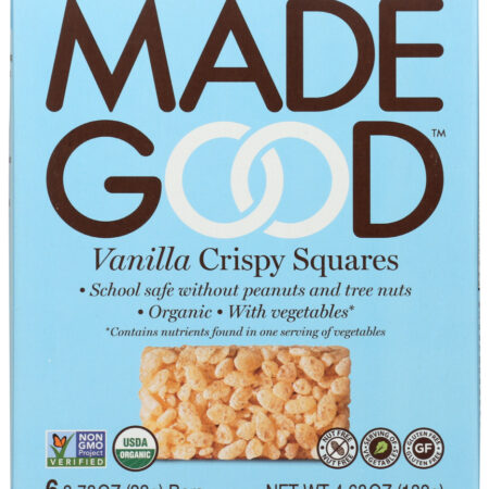 Madegood Crispy Squares Vanilla 6 Bars 0.78 Oz.