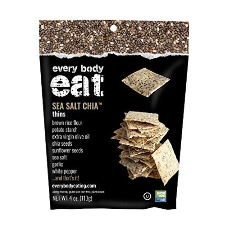 Every Body Eat Thins Sea Salt Chia Crackers 4 Oz