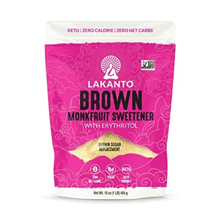 Lakanto, Monkfruit Sweetener With Erythritol, Brown, 1 Lb (454 G)