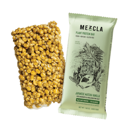 Mezcla, Matcha Vanilla Bar With Pea Protein, 1.4 Oz