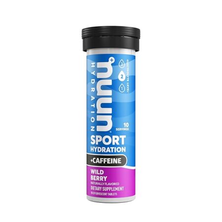 Nuun Sport + Caffeine: Electrolyte Drink Tablets, Wild Berry