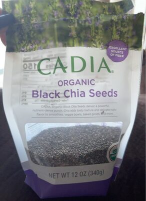 CADIA ORG CHIA SEEDS BLACK 12OZ