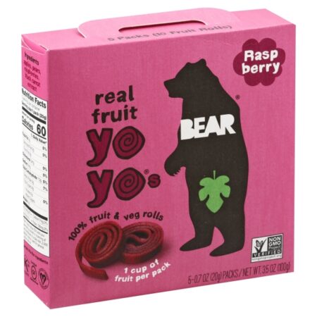 Bear Real Fruit Yoyo's Gluten Free Raspberry 3.5 oz.