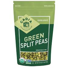 Cadia Organic Split Peas Green 16 oz.