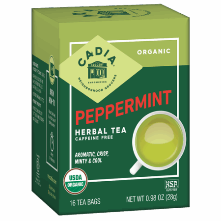 Cadia Organic Peppermint Tea 16 Oz